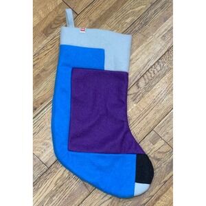LEGO Holiday Christmas Stocking Blue Purple Grey Black